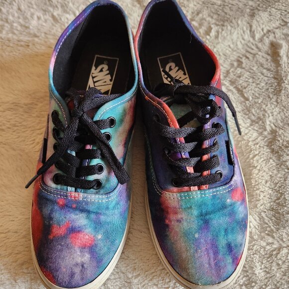 Galaxy print 'Authentic' style Vans. - Picture 1 of 6